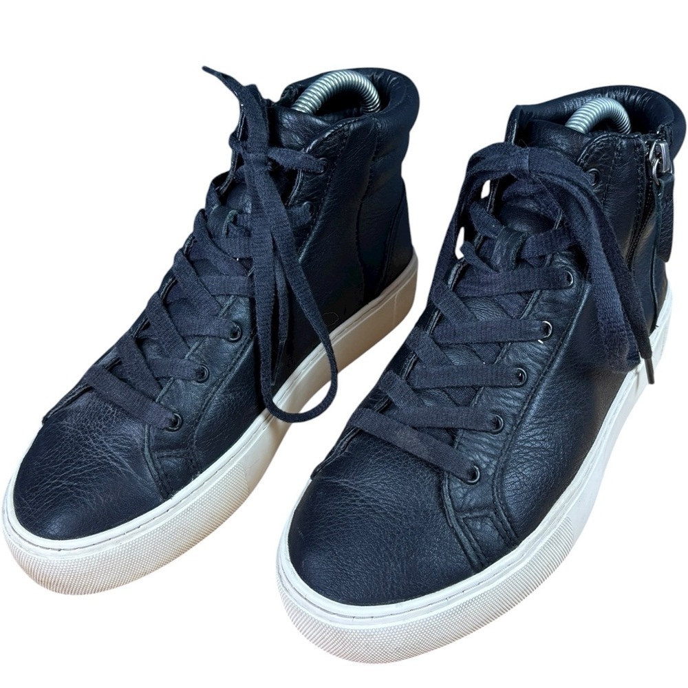UGG Olli Black Leather High Top Sneakers – Sz 6 (Women’s) GUC